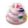 AKDSteel 4 Layers Interactive Turntable Toy Puzzle Track Tower with Balls for Pets Cats White Pet Supplies