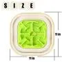 Bolux Slow Feeder Dog Bowls, 11''×11'' No-Spill Dog Food Puzzle Bowl, Pet Slow Feeder Lick Mat, Puppy Funny Feeder Bowl, Large & Heavy Dog Dishes, Slow Eating Pet Bowl for Small Medium Large Dogs
