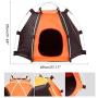 Wohenmang Small Animal Activity Toy Pop-up Tent, Outdoor Waterproof Pet House, Dog Nest Tent Cabin, Portable Pet Tent for Small Dog Cat, Blue+Orange, 27.2 x 21.7 x 20.9inches