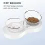 Cat Bowls Elevated Double Cat Dog Food Water Bowls, 20° Tilted Raised Cat Feeding Bowls with Anti Slip Stand for Cats and Small Dogs Cat Bowls Elevated Double Cat Dog Food Water Bowls, 20° Tilted Raised Cat Feeding Bowls with Anti Slip Stand for Cats and Small Dogs
