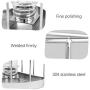 MOCOHANA Reptile Water Bottle Stainless Steel Turtle Automatic Feeders Waterer Pet Dispenser Bottle Corner Food and Water Feeding Dish Bowl for Lizard Tortoise Chameleon