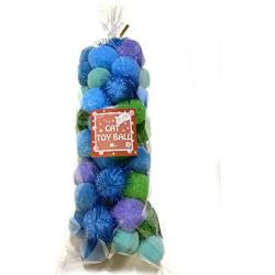 BALLMIE Cat Toys Ball Soft Crinkle Sparkle Balls Pom Pom Cat Balls Cat Ball