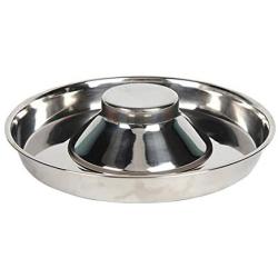 Mekek Stainless Steel Dog Bowl Slow Feed Dog Bowl, Slow Feeder Dog Bowls Stops Dog Food Gulping, Dog Food and Water Bowl