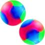 2 Pieces Light Up Dog Balls Large Size LED Glowing Elastic Balls Flashing Molar Ball Dog Light Color Balls Interactive Pet Toys for Cats Dogs Chewing Teeth Cleaning, 2.8 Inch