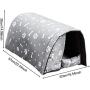 GUOXY Deluxe Soft Cat Bed, Pet House, Cats Tunnel Shelter, Waterproof Outdoor Cat Shelter, Oxford Cloth Soft Foldable Portable Stray Pet Shelter,22.4416.5414.96Inch