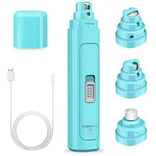 Dog Nail Grinder for Large Dogs, 2 Speed Professional Pet Paw Clippers Trimmers 2000 mAh Rechargeable Eletric Nail File for Large Medium Small Dog Cats Dog Nail Grinder for Large Dogs, 2 Speed Professional Pet Paw Clippers Trimmers 2000 mAh Rechargeable Eletric Nail File for Large Medium Small Dog Cats