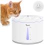 Duoai Pet Water Fountain,60 oz/1.8L Automatic Cat Water Fountain Dog Water Dispenser. Intelligent Pump with LED Indicator for Water Shortage Alert
