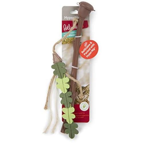 Petlinks 49723 Wild Waver Diffuser Wand with Leaves Hyper Nip Catnip Toy