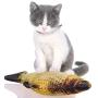 ocijf179 Cats Toy Pet Cats Artificial Plush Fish Shaped Catnip Dental Teeth Care Clean Chewing Toy - S Carp