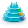 Vealind Pet Interactive Fun Roller Exerciser 3 Level Tower of Tracks Cat Teaser Ball Toy(Blue)