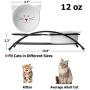 Y YHY Cat Food Bowls, Raised Cat Bowls for Food and Water, Ceramic Cat Bowls Elevated, Cat Dishes for Cat or Small Dogs,12 Ounces, Cute Cat Design, Dishwasher Safe