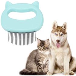 Pet Grooming Shedding Brush, Pet Cat Dog Hair Massage Shell Comb Massage Tool, Effective Deshedding Grooming Hair Remover for cat Removing Matted Fur, Knots and Tangles