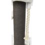 Royal Pet Club Bellaire Cream/Gray Designer Cat Scratching Post Tower, with Oversized Post, Four Corner Hammock, Two Platforms, Sturdy Play Rope, Contemporary Style, 44727