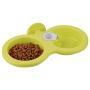 Hanging Pet Food Water Bowl, Dog Cat Double Bowl with Hanger Automatic Gravity Water Drinking Fountain Removable Small Pets Feeder for Cat Dog Puppy Crate Cage