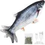 Generies ITTUNLY Catnip Fish Toys for Cats, Plush Doll Fish,Wagging Chew Simulation Funny Electric Toys -Cats Pets Kitten, Biting Kicking Generies ITTUNLY Catnip Fish Toys for Cats, Plush Doll Fish,Wagging Chew Simulation Funny Electric Toys -Cats Pets Kitten, Biting Kicking