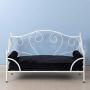 Yoonnie room Pet Bed, Dog Bed with White Metal Frame and Detached Thick Cushion for Small Dog Summer Using
