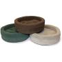 FurHaven Pet Dog Bed | Snuggle Terry & Suede Cup Pet Bed for Dogs & Cats, Camel, 18-inch