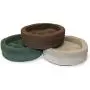 FurHaven Pet Dog Bed | Snuggle Terry & Suede Cup Pet Bed for Dogs & Cats, Camel, 18-inch