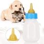 4 oz Pet Feeding Bottle, Silicone Leak Proof Transparent Feeding Bottle for Newborn Puppies Kittens Hamster