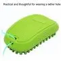 CUZYOU 2Pack Dog Grooming Brush Pet Comb Rubber Brush for Bath & Massage Cat Bath Brush with Fur Catching Screen Soft 4 Point Bristle Pets Bath Brush CUZYOU 2Pack Dog Grooming Brush Pet Comb Rubber Brush for Bath & Massage Cat Bath Brush with Fur Catching Screen Soft 4 Point Bristle Pets Bath Brush