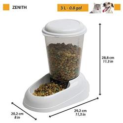 Ferplast Zenith Cat and Dog Food Dispenser, 29.2 x 20.2 x 28.8 cm, 3 Liter