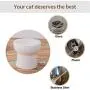 TAMAYKIM Ceramic Raised Cat Bowls, Food and Water Bowls Set for Cats, Porcelain Elevated Stress Free Feeding Pet Dish, Dishwasher and Microwave Safe, 2 Pack TAMAYKIM Ceramic Raised Cat Bowls, Food and Water Bowls Set for Cats, Porcelain Elevated Stress Free Feeding Pet Dish, Dishwasher and Microwave Safe, 2 Pack