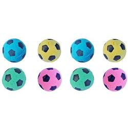 PetFavorites Foam Sponge Soccer Ball Cat Toy Interactive Cat Toys Independent Pet Kitten Cat Exrecise Toy Balls for Real Cats Kittens, Soft, Bouncy and Noise Free.