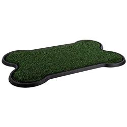 Paws Synthetic Grass Pet Potty Trainer for Dogs, 27 x 17 inches, Dark Green (79163)