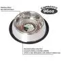 Iconic Pet 12 Cup Stainless Steel Non-Skid Pet Bowl for Dog Or Cat, 96 oz