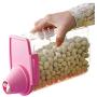 Pet Food Storage Container with Measuring Cup, Pour Spout and Seal Buckles Food Dispenser for Dogs Cats