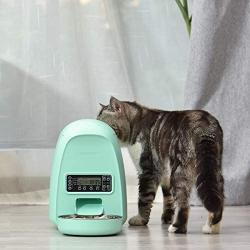 DOGNESS 2L Pet Feeder,Automatic Cat Feeder | Timed Programmable Auto Pet Dog Food Dispenser Feeder for Kitten Puppy - Easy Portion Control,Voice Recording,Battery and Plug-in Power