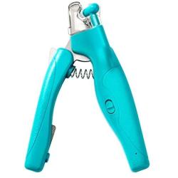 HIPIPET Dog Nail Clippers Professional Cat Nail Trimmer with Rechargeable LED Light Quick Finder for Small Medium Pets(Blue)