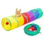 2PCS Cat Rainbow Tunnel Pet Tube Foldable Amusement Kitten Toy Indoor Outdoor 1PC Cat Feather Toy Interactive Stick Cat Toy Pet Toy with Bells and Pompoms (Pink and Blue) 2PCS Cat Rainbow Tunnel Pet Tube Foldable Amusement Kitten Toy Indoor Outdoor 1PC Cat Feather Toy Interactive Stick Cat Toy Pet Toy with Bells and Pompoms (Pink and Blue)