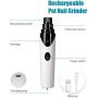 Dog Nail Grinder USB Rechargeable, Electric Dog Nail Trimmer Clipper, Powerful Electric Nail Trimmer Paws Grooming Trimming for S/M/L Dogs Pets, Painless Paws Grooming and Smoothing for Cats Dogs