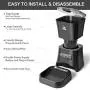 HICTOP Automatic Pet Feeder | Auto Pet Dog Timed Programmable Food Dispenser Feeder for Medium Small Pet Puppy Kitten - Portion Control Up to 4 Meals/Day 7L(Black) HICTOP Automatic Pet Feeder | Auto Pet Dog Timed Programmable Food Dispenser Feeder for Medium Small Pet Puppy Kitten - Portion Control Up to 4 Meals/Day 7L(Black)