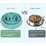 Slow Feeder Dog Bowl, Slow Pet Bowl Slow Feeder for Dog Cats, Interactive Bloat Stop Dog Bowls, Slow Feeding Anti-Skid Design for Medium Small Dogs Slow Feeder Dog Bowl, Slow Pet Bowl Slow Feeder for Dog Cats, Interactive Bloat Stop Dog Bowls, Slow Feeding Anti-Skid Design for Medium Small Dogs