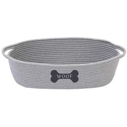 Geyecete Cotton Rope Storage Basket Bin Natural Cotton Rope Clutter Organizer Toy Chest Pet Toy Box Dog Storage Basket Basket Dog Toy Storage Basket