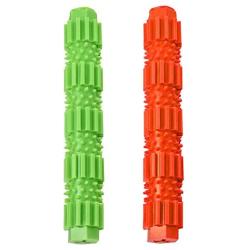 CHZHENG 2 Pcs Dog Toothbrush Stick, Durable Bad Breath Tartar Teeth Care Dog Chew Toy Soft Rubber Pet Toothbrush,for Small Medium Dogs,L