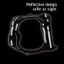 FOSSMAO No Pull Dog Harness Adjustable Reflective Oxford Easy Control Medium Large Dog Harness with A Free Dog pet Collar Lights