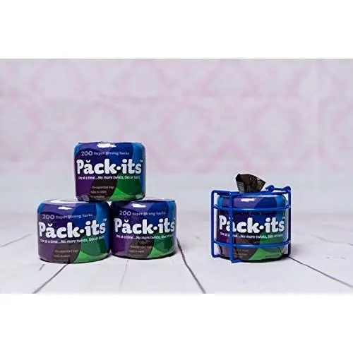 Packits Portable Disposable Diaper and Pet Waste Bags--200 Count