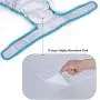 LUXJA Reusable Female Dog Diapers (Pack of 4), Washable Wraps for Female Dog (X-Large, Sky Blue+Purple+Green+Rose Red)