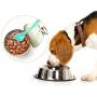 4 Pieces Pet Food Can Spoons Dog Cat Can Spoons Long Handle Dog Can Spoons Plastic Curved Design Pet Food Mixing Spoons