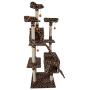 LOVEPET 72'' Stable Cute Sisal Cat Climb Holder Cat Tower Multifunction Combination Cat Jumping Platform Cat Furniture Leopard Print (23.23'' x 22.44'' x 71.65'')