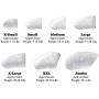 Purrdy Paws 40-Pack Soft Nail Caps for Dogs Claws Clear