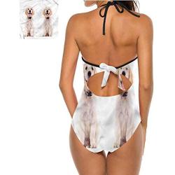 Two Piece Sexy Swimsuit Dog Silhouette Great for Trip to Hawaii