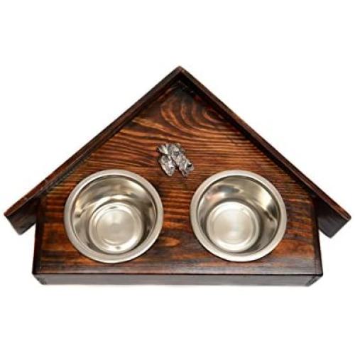 Airedale Terrier, a Dogs Bowl with a Relief from ArtDog