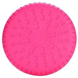 Dog Frisbee, Dogs Training Frisbee for Middle & Big Dog 100% Soft Natural Non-Toxic Rubber Dog Flying Toy Disc for Interactive Training Outdoor (9 in)