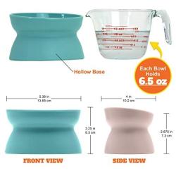 Kitty City Raised Cat Food Bowl Collection, Stress Free Pet Feeder and Waterer