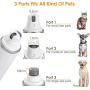 OWNPETS Dog Nail Grinder Clipper, 2-Speed Rechargeable Electric Nail Grinder for Dogs with 3 Grinding Ports, Pet Nail Clippers and Trimmer for Small, Medium, Large Dogs, Cats, Rabbits- White
