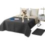 RBSC Home Waterproof Dog Bed Cover Non Slip Large Furniture Protector Sofa Cover Reusable Incontinence Bed Underpads for Pets, Dog, Cat, Kids Including 1 Brush